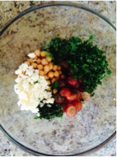 Bowl of unmixed goodies